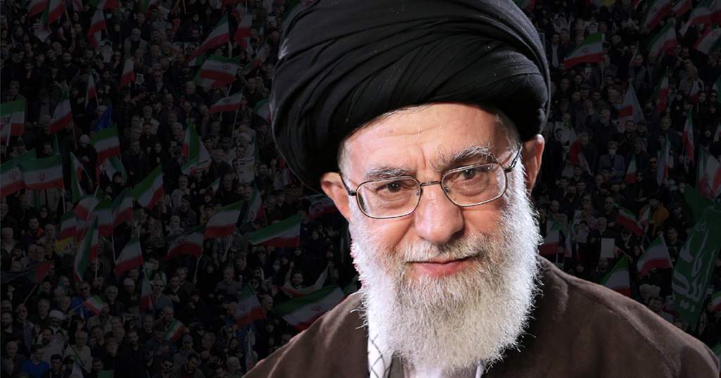 Massa pelayat berkumpul memberikan penghormatan terakhir kepada Ali Khamenei.