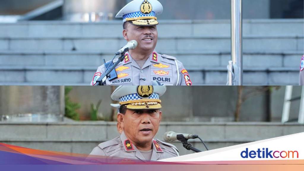 Upacara serah terima jabatan Kakorlantas Polri di Mabes Polri.