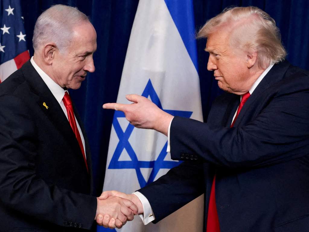 Presiden AS Donald Trump dan PM Israel Benjamin Netanyahu