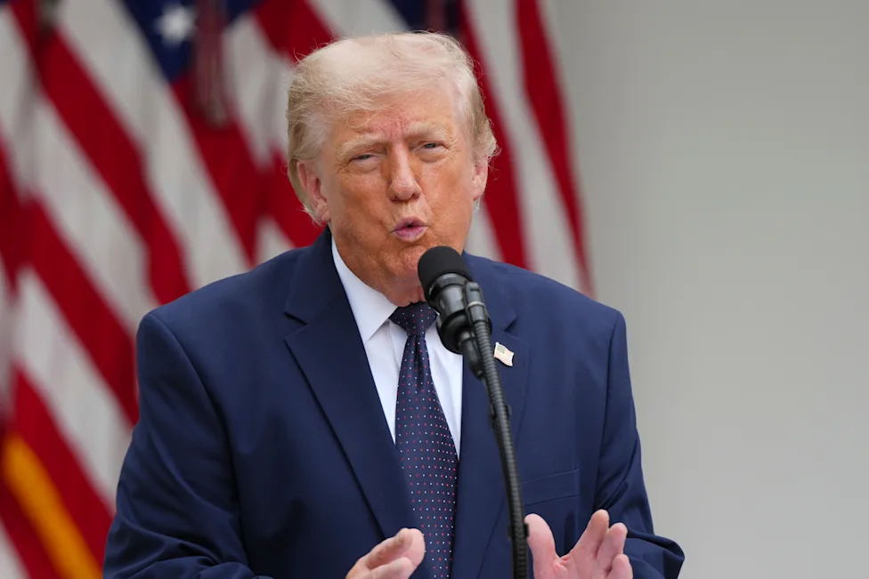Presiden Donald Trump memberikan pidato mengenai situasi ekonomi dan inflasi di Amerika Serikat